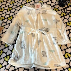 Carter's White Koala Kids Robe nwt